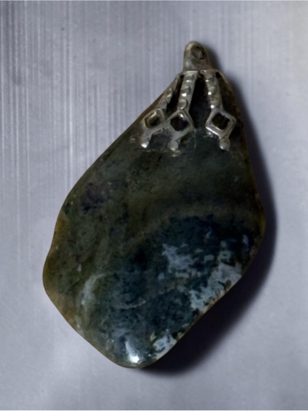 Green Jasper Pendant Necklace